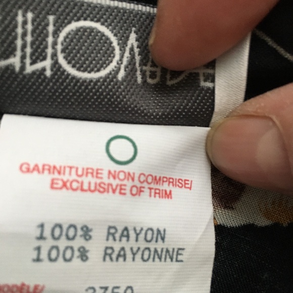 Innovare Skirt Size 18W Black with Large Flowers Button Front Maxi - Picture 6 of 6